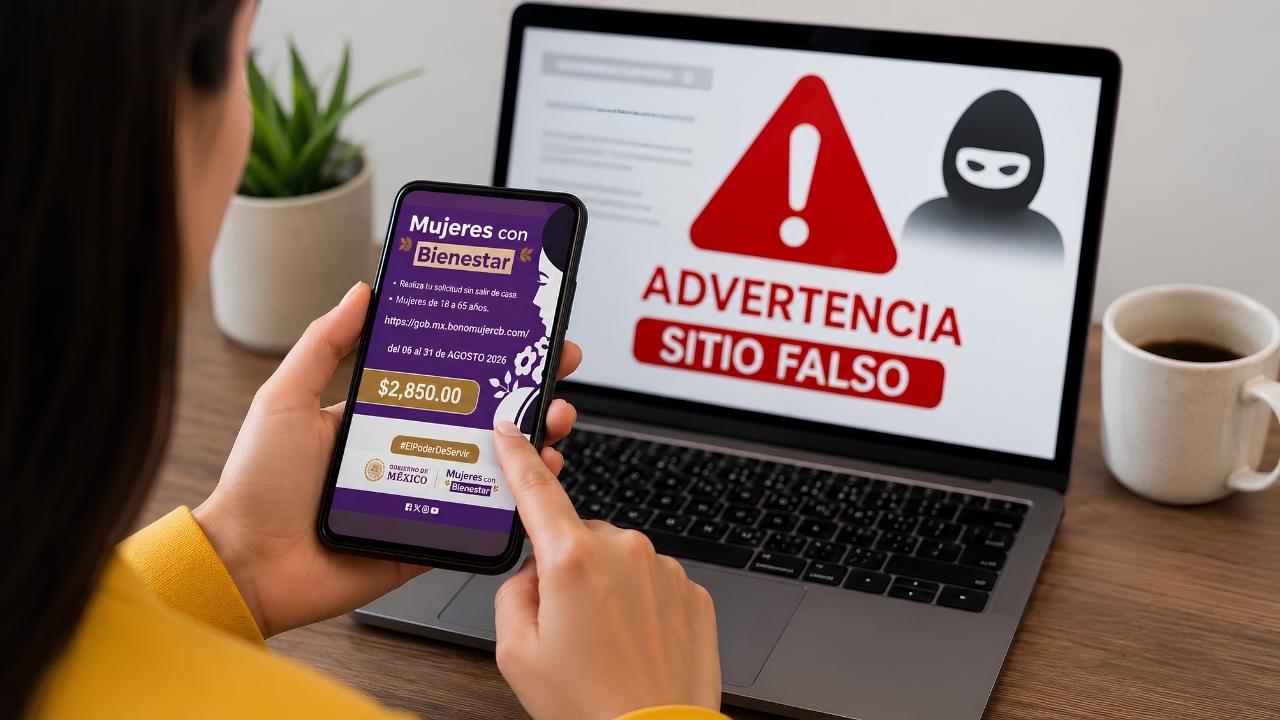 Mujeres con Bienestar 2026: Cuidado con el Falso Pago de $2,850